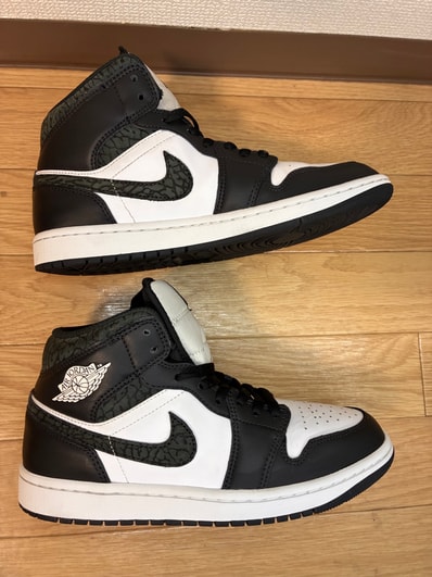 Nike Air Jordan 1 Mid "Panda Elephant/Safari"