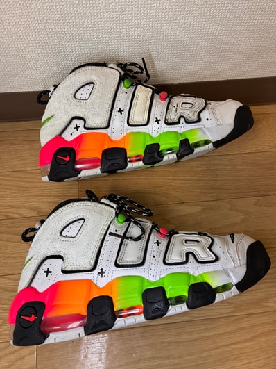 Nike Air More Uptempo 96 Ghost "White/Blue/Orange Green"
