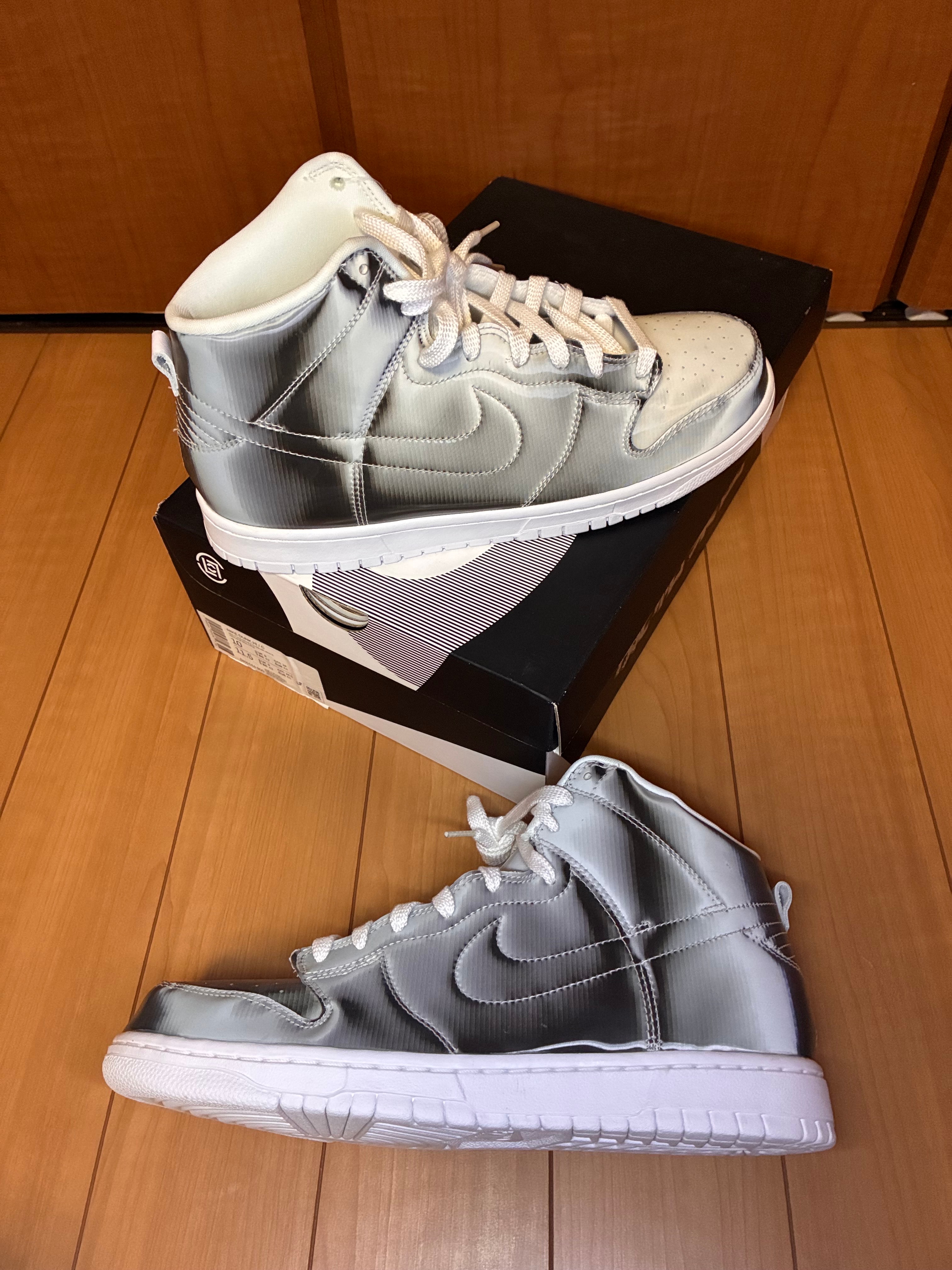 クロット × ナイキ ダンク ハイ "シルバー/フラックス"