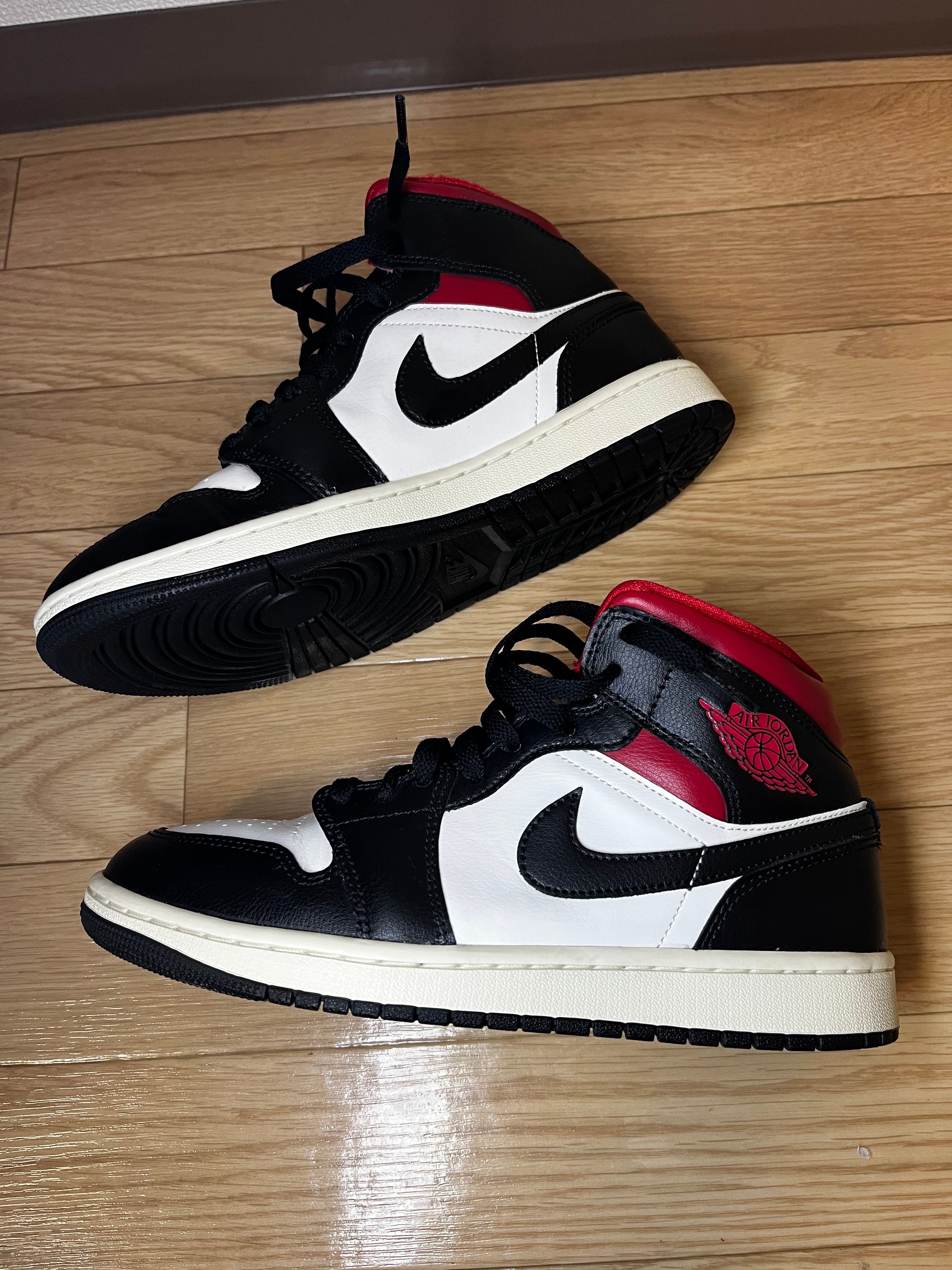 Nike Women's Air Jordan 1 Mid "Black/Gym Red"