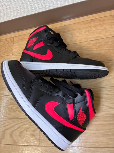 Nike Women's Air Jordan 1 Mid "Black/Siren Red/White"