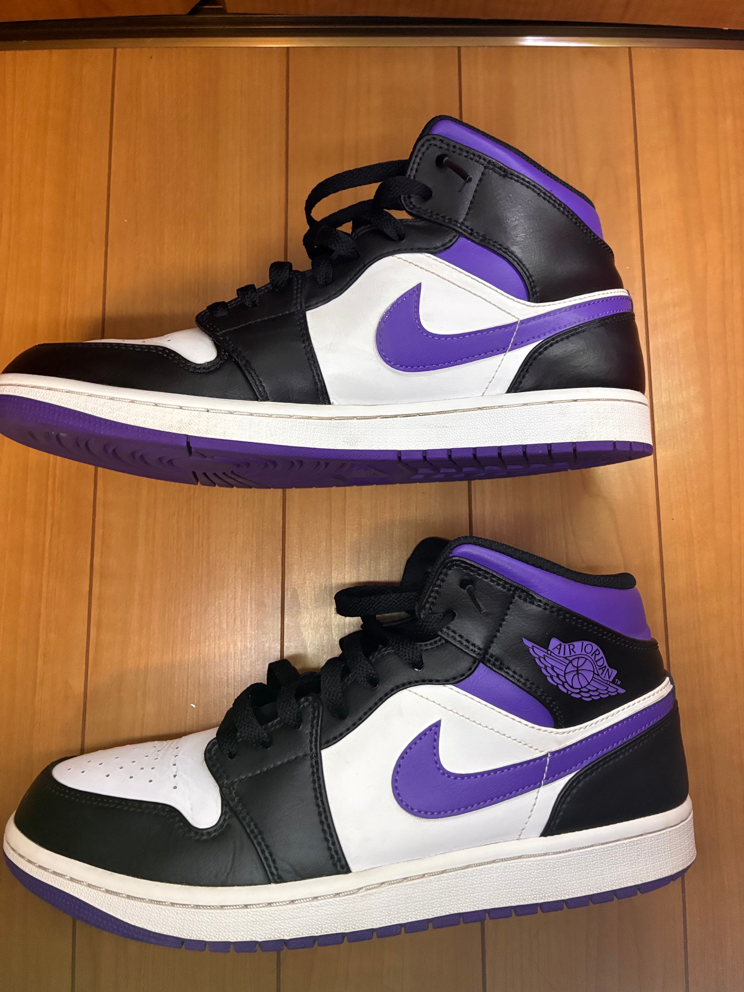 Nike Air Jordan 1 Mid "Black/Court Purple"