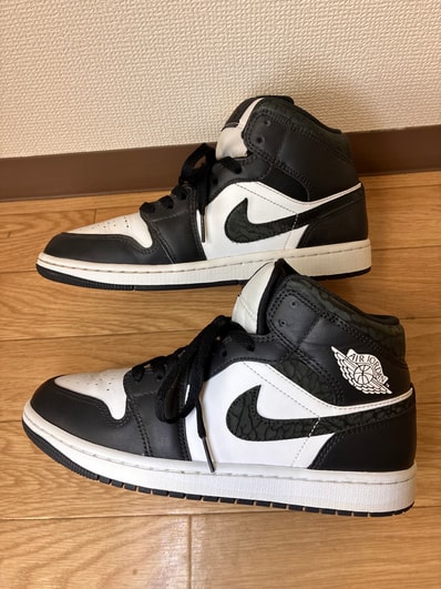 Nike Air Jordan 1 Mid "Panda Elephant/Safari"