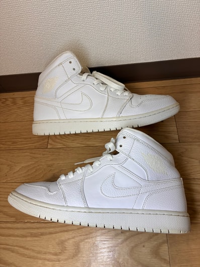 Nike Air Jordan 1 Mid "Triple White"(2020)