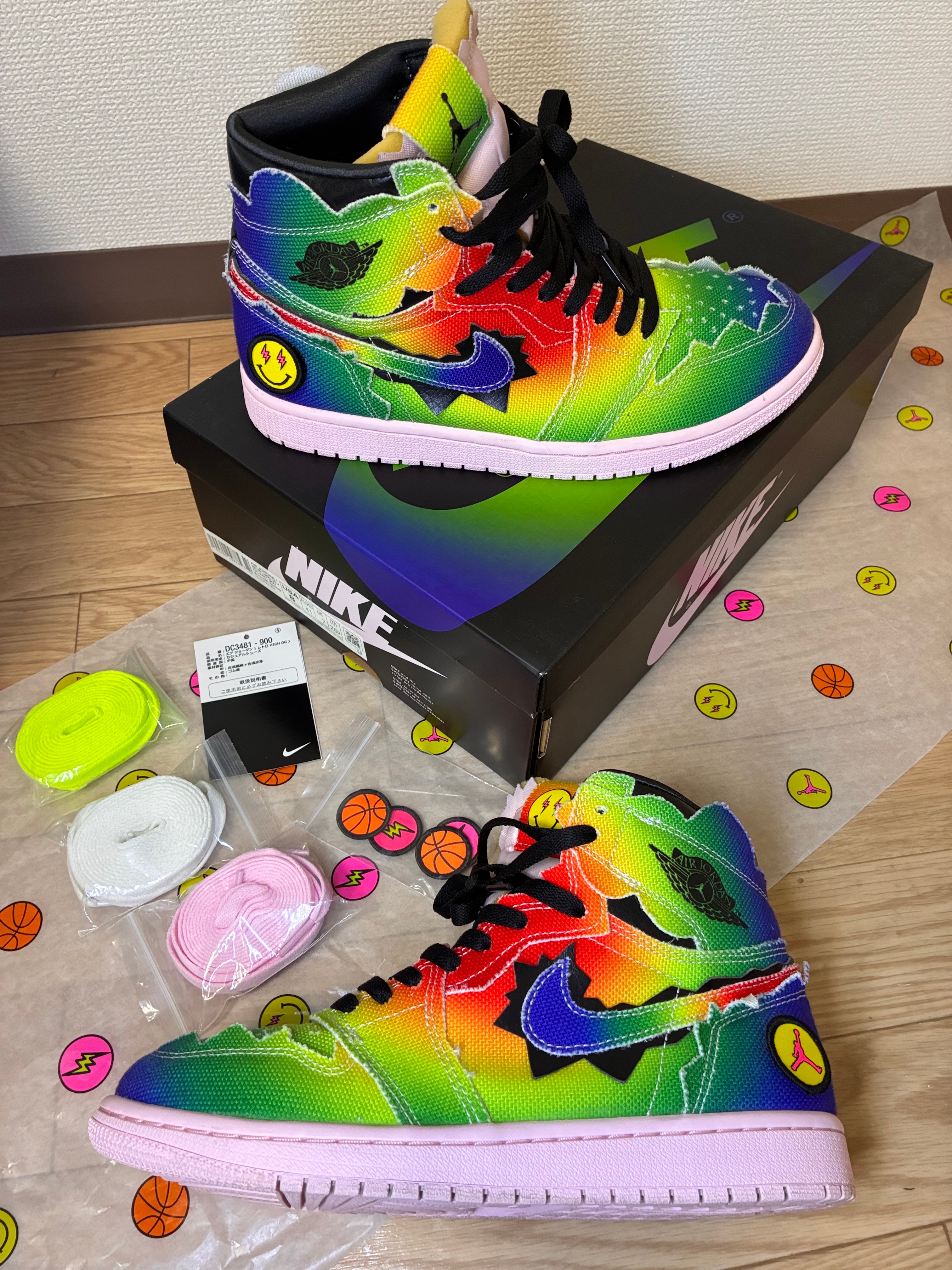 J Balvin × Nike Air Jordan 1 High OG "Rainbow"