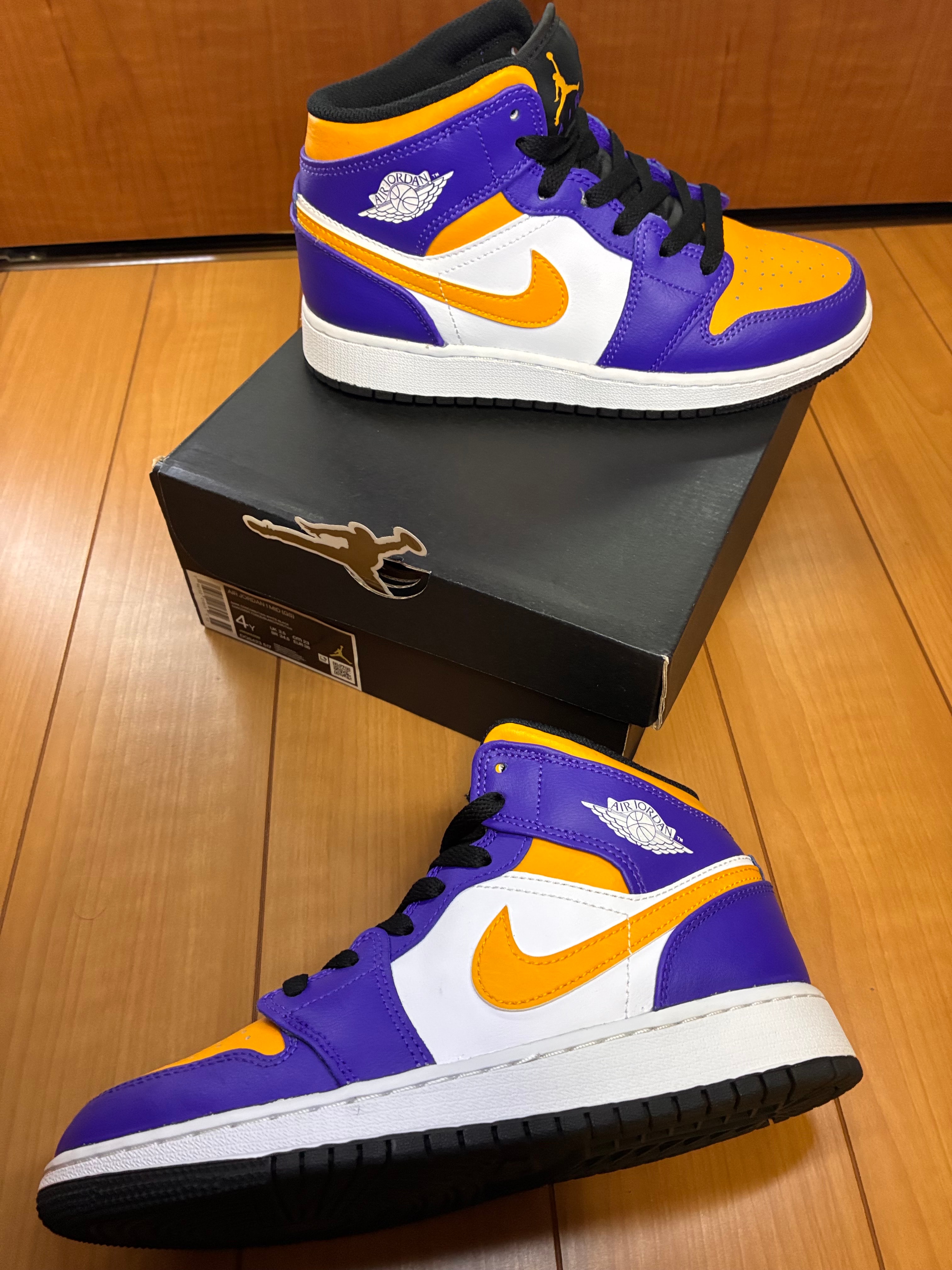 Nike GS Air Jordan 1 Mid "Lakers"