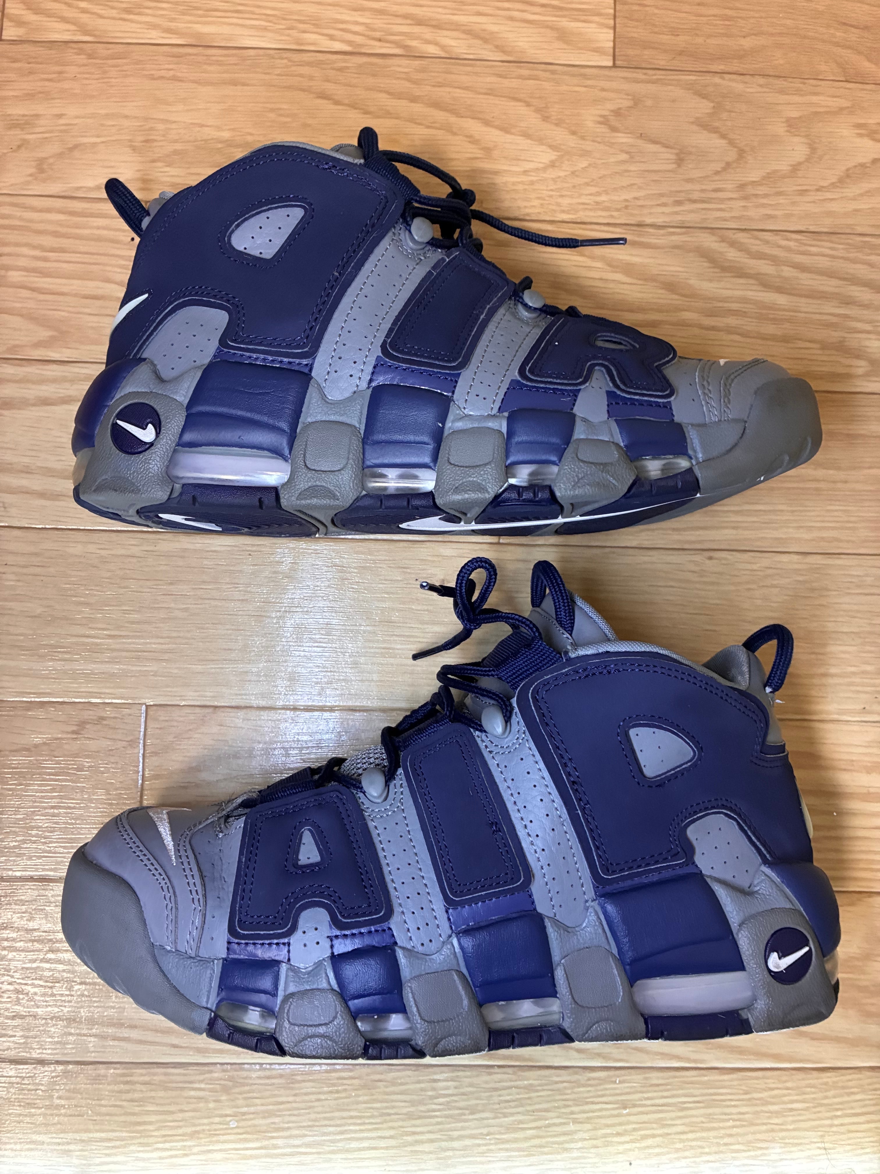 ナイキ エアモアアップテンポ '96 "クールグレー/ホワイト/ミッドナイトネイビー"