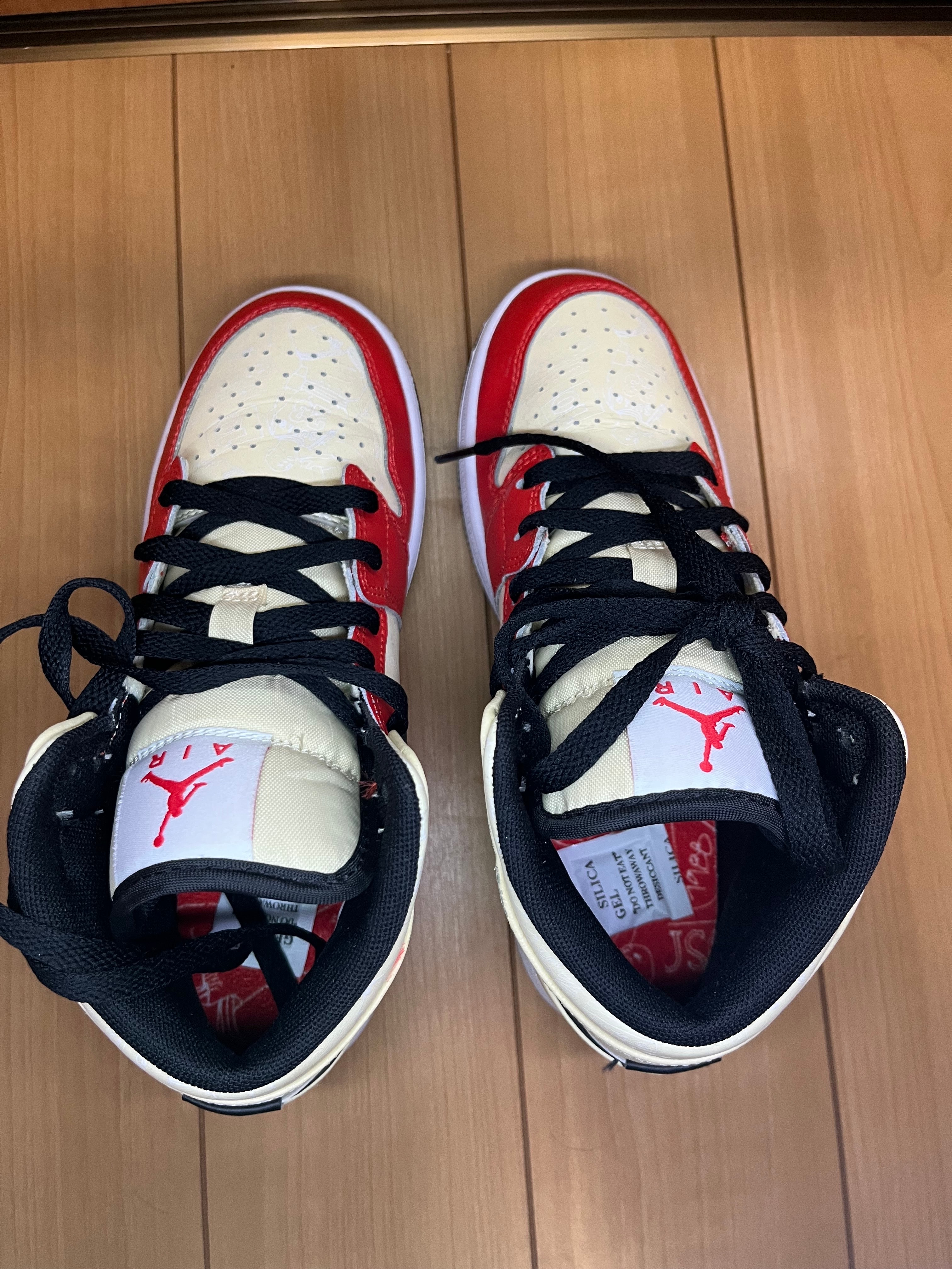 Nike Women's Air Jordan 1 Mid "Black/Gym Red"