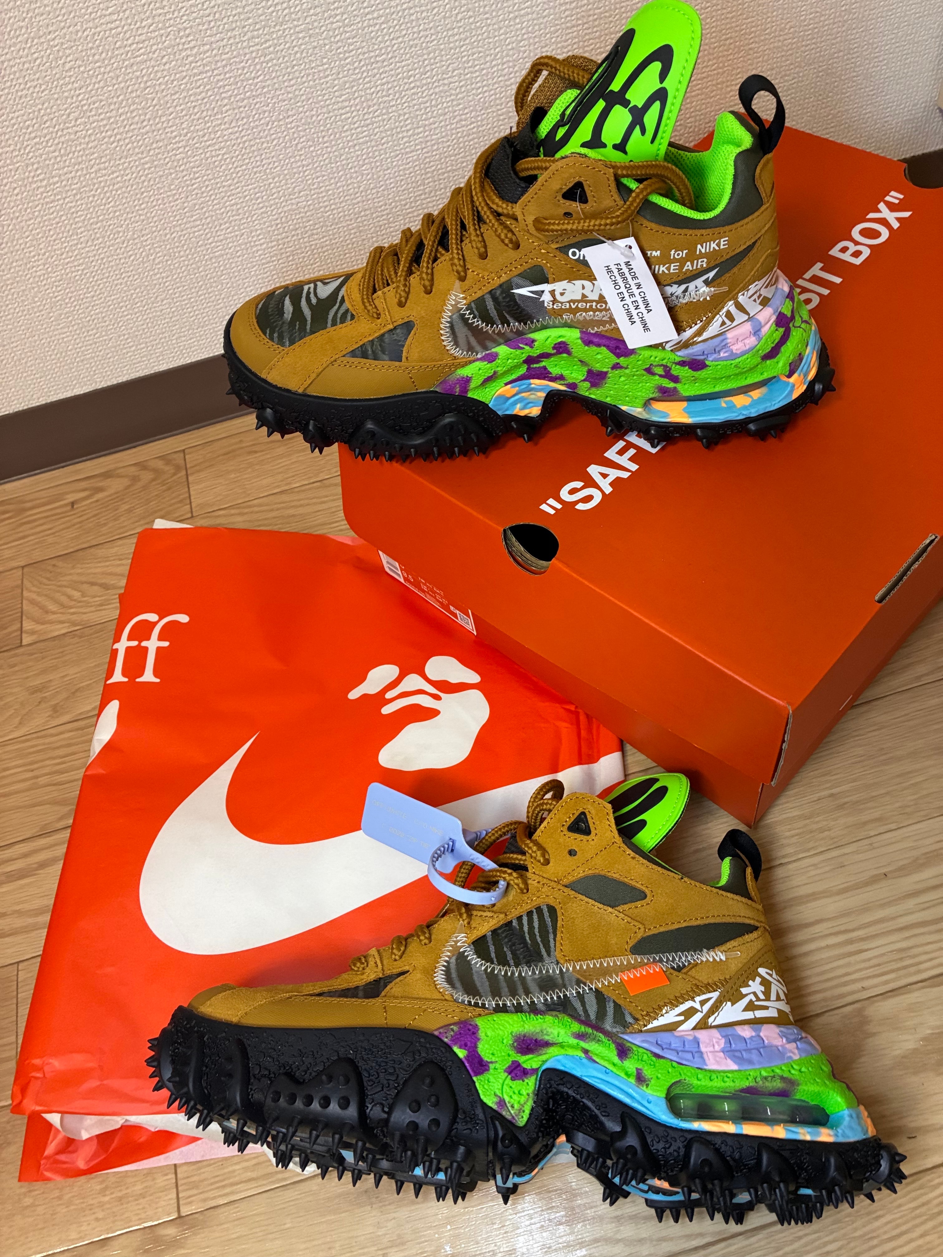 Off-White × Nike Air Terra Forma "Wheat and Green Strike"