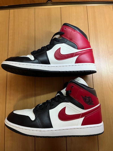 Nike Women's Air Jordan 1 Mid "Sail/Off Noir/White/Gym Red"