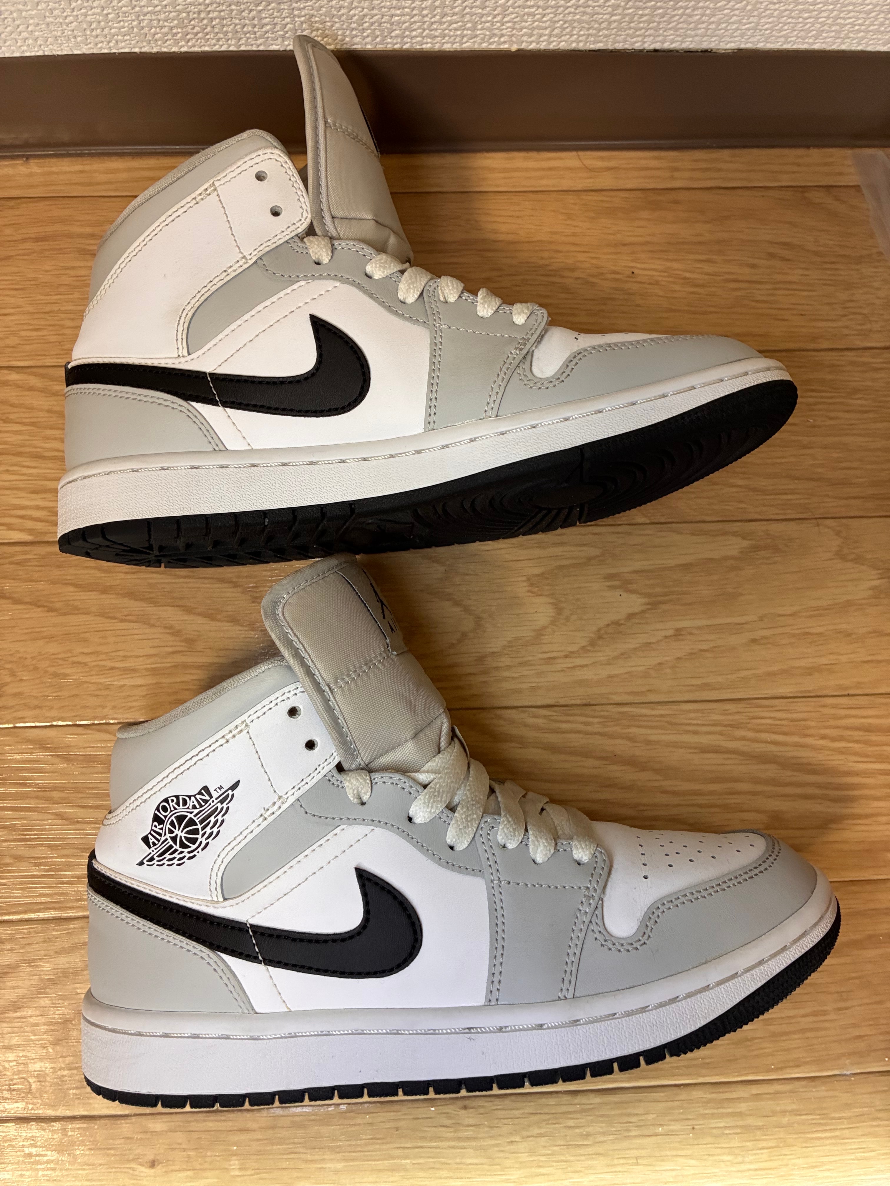 Nike Women's Air Jordan 1 Mid "Grey Fog/White/Black"