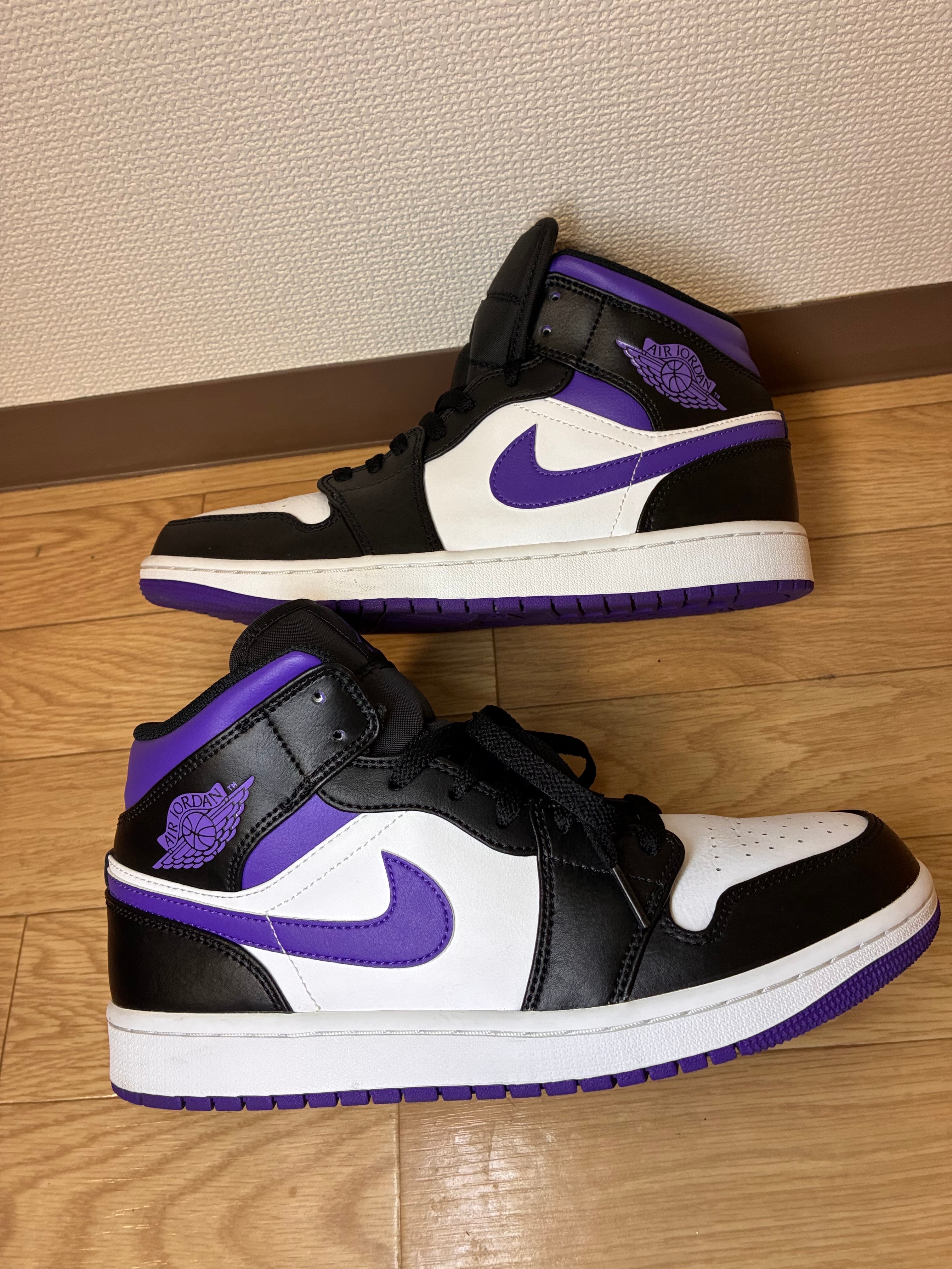 Nike Air Jordan 1 Mid "Black/Court Purple"