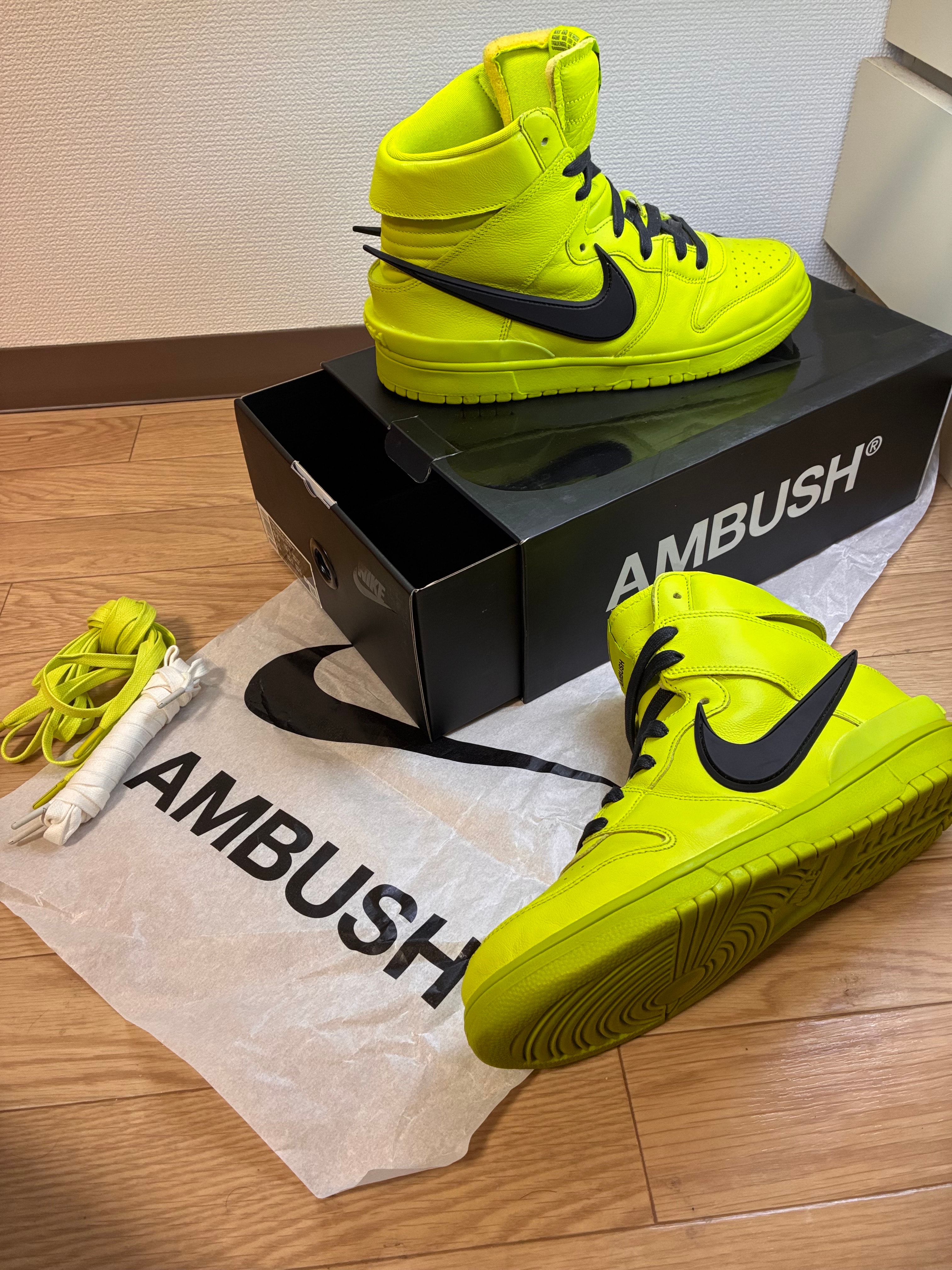 Ambush × Nike Dunk High "Flash Lime"