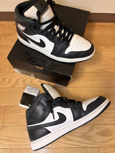 Nike Air Jordan 1 Mid "Panda Elephant/Safari"