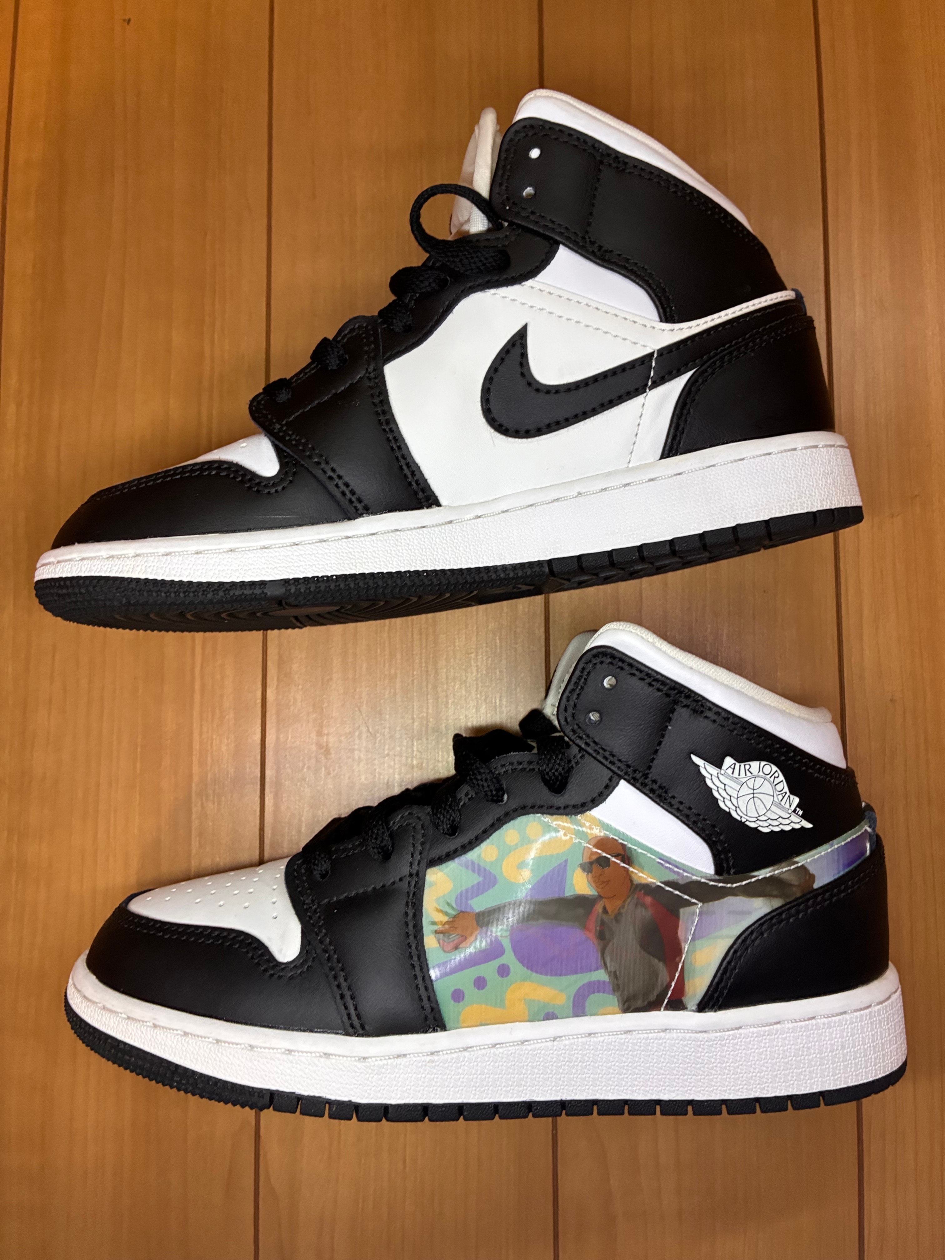 Nike GS Air Jordan 1 Mid "Black/Dark Concorde"