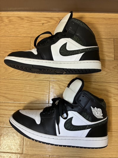 Nike Air Jordan 1 Mid "Panda Elephant/Safari"