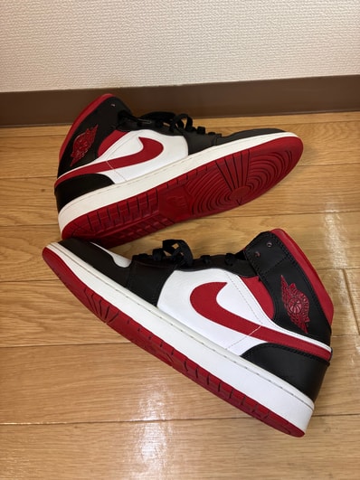 Nike Air Jordan 1 Mid "White/Gym Red Black"
