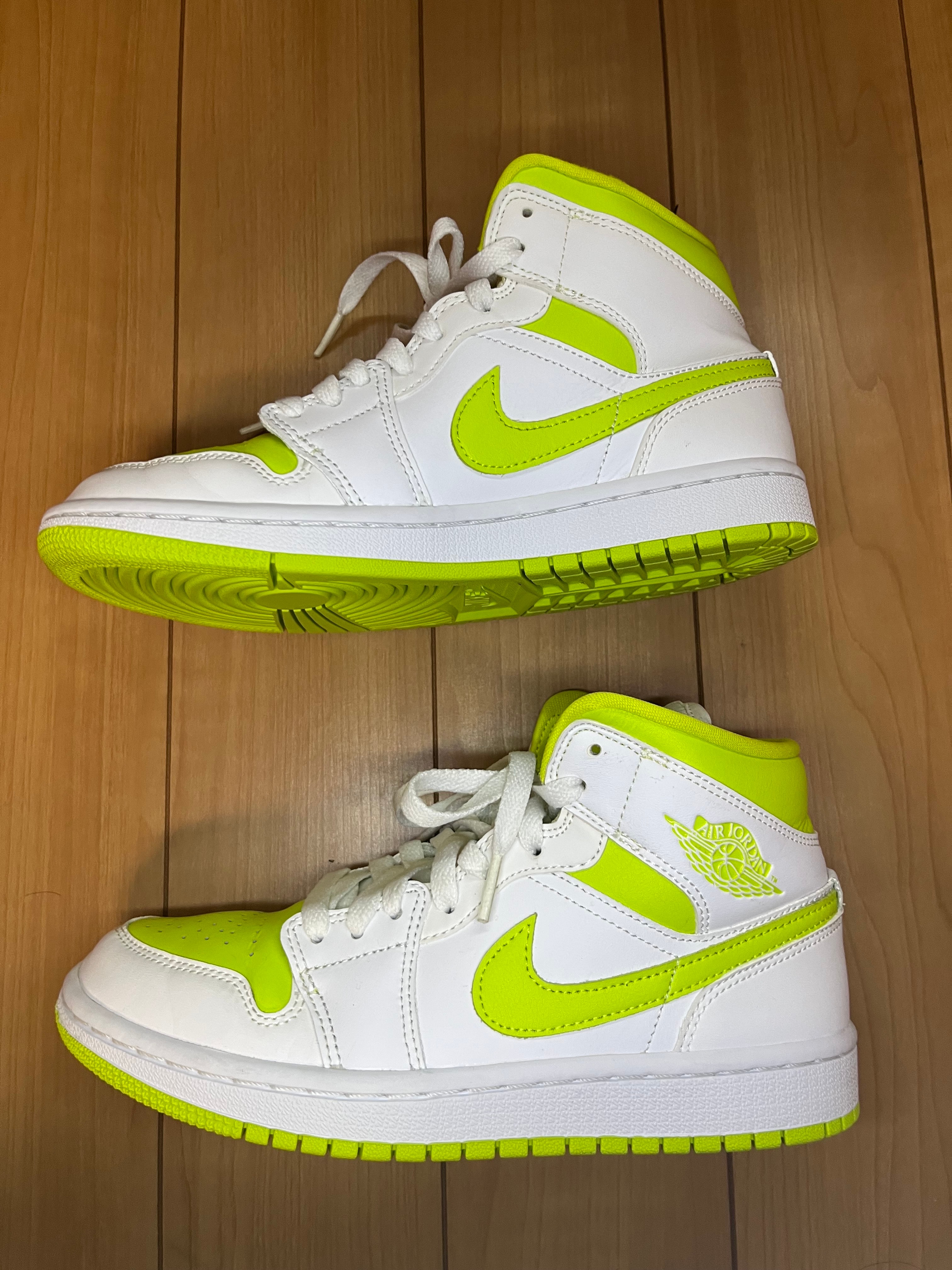 Nike Women's Air Jordan 1 Mid "White Lime"