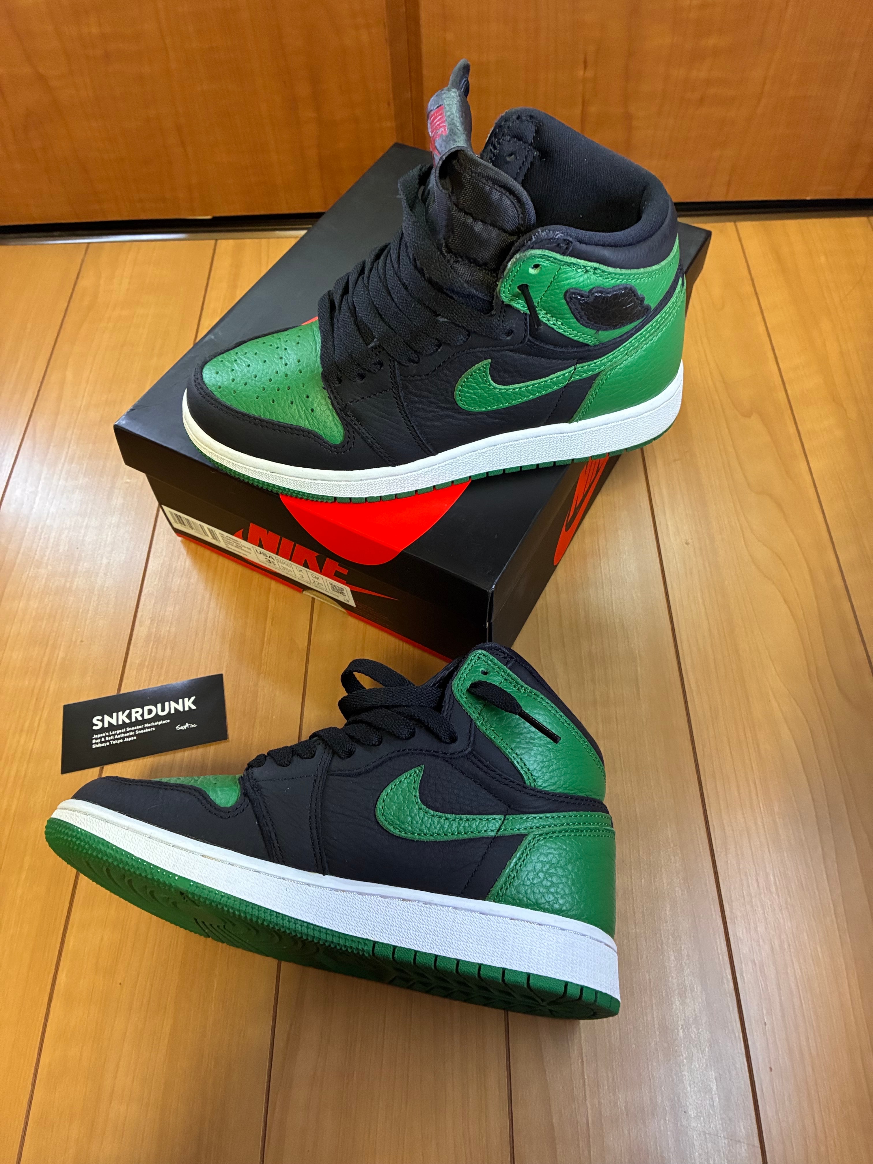 Nike GS Air Jordan 1 Retro High OG "Black/Pine Green"