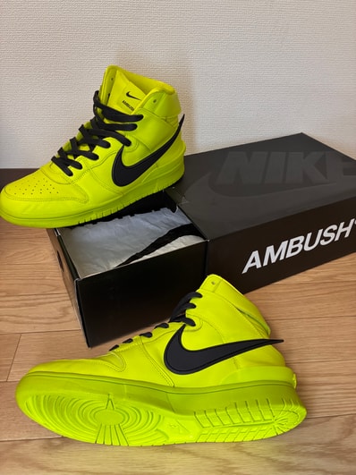 Ambush × Nike Dunk High "Flash Lime"