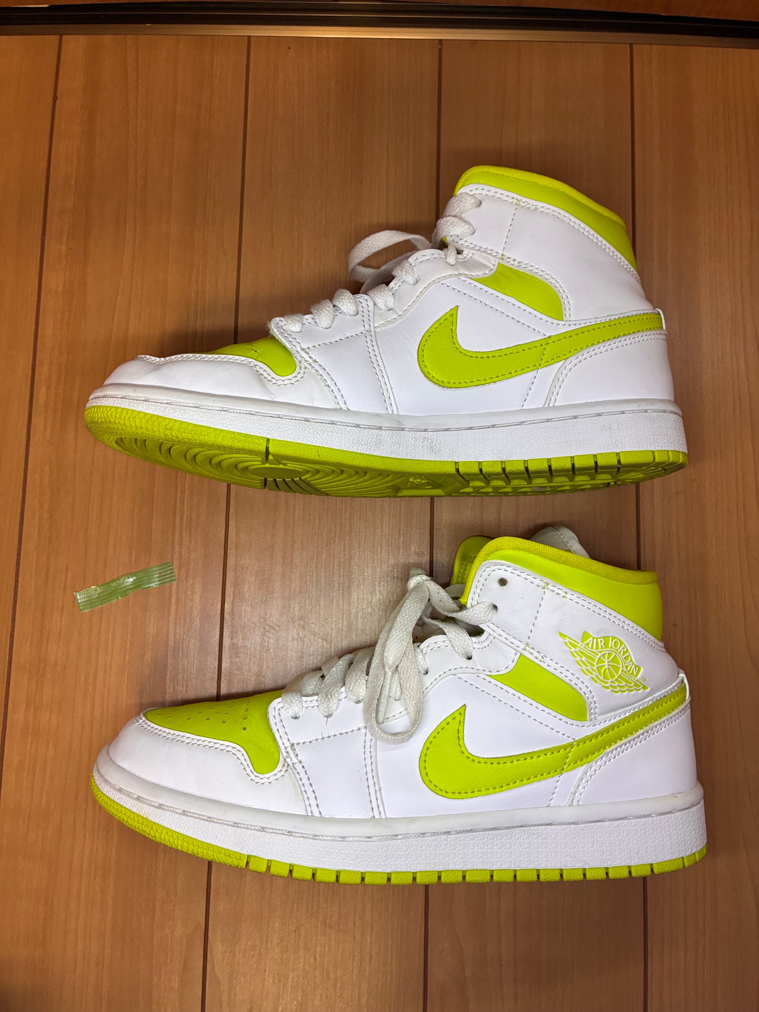Nike Women's Air Jordan 1 Mid "White Lime"