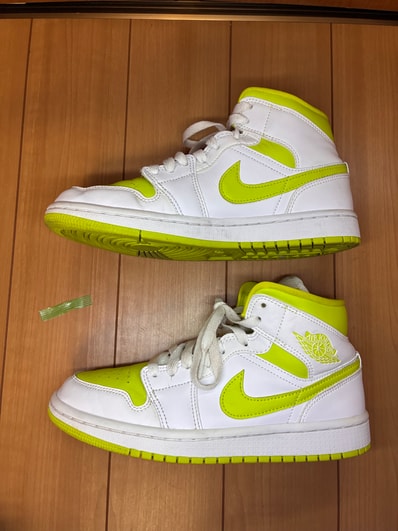 Nike Women's Air Jordan 1 Mid "White Lime"