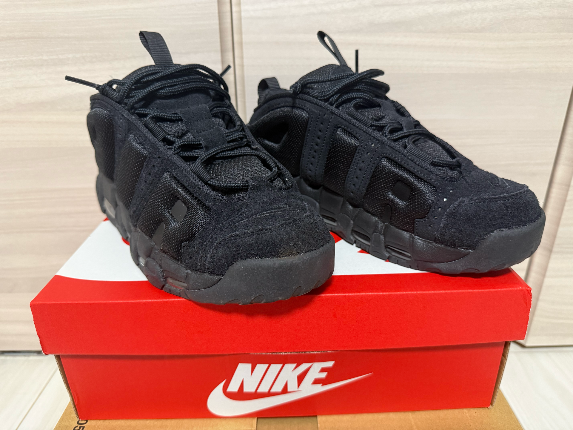 Nike Air More Uptempo Low "Triple Black"