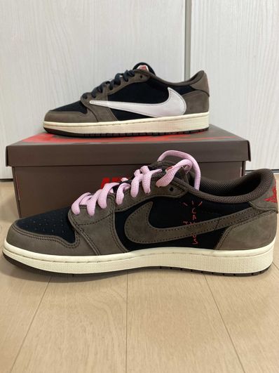 Travis Scott × Nike Air Jordan 1 Low OG SP-T "Black/Dark Mocha"