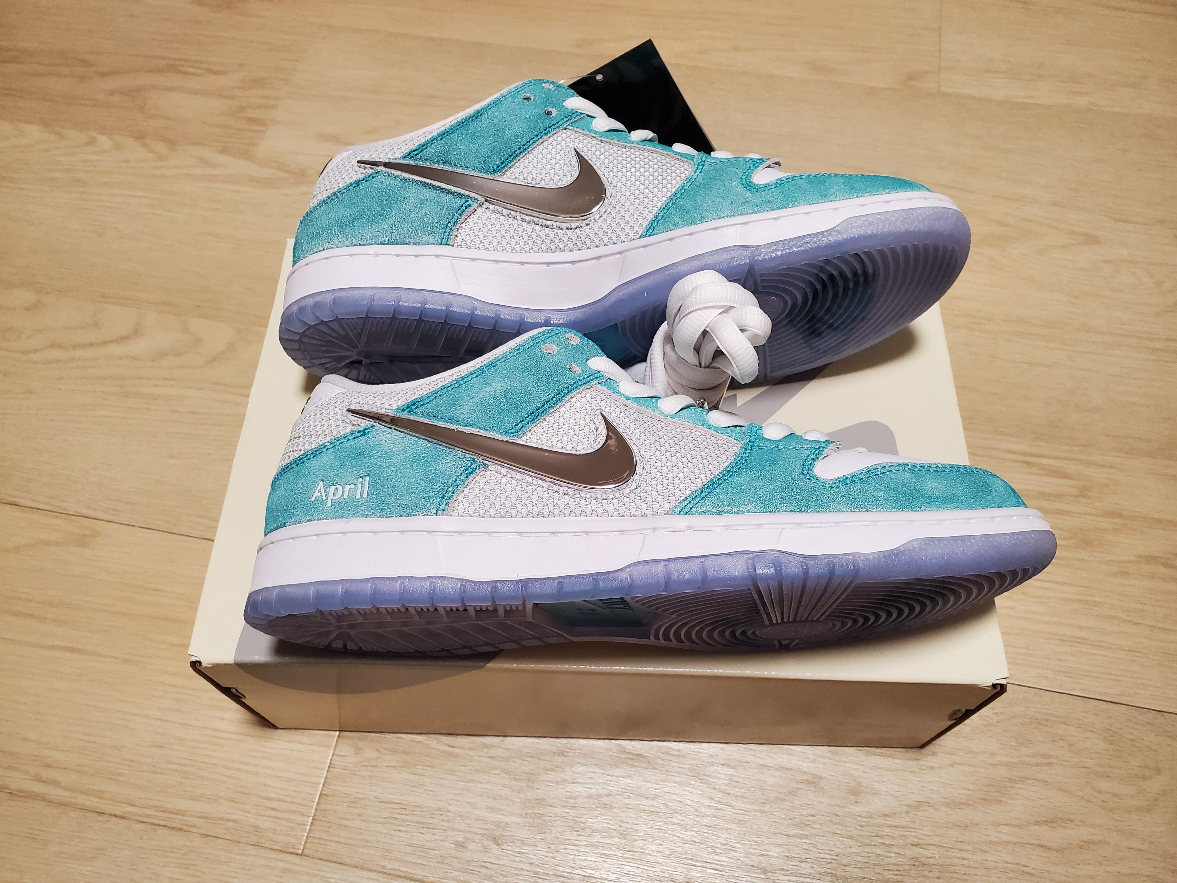 APRIL SKATEBOARDS × Nike SB Dunk Low Pro QS "White and Multi-Color"