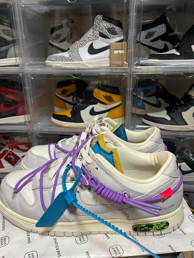 Off-White × Nike Dunk Low "Sail/Neutral Gray"