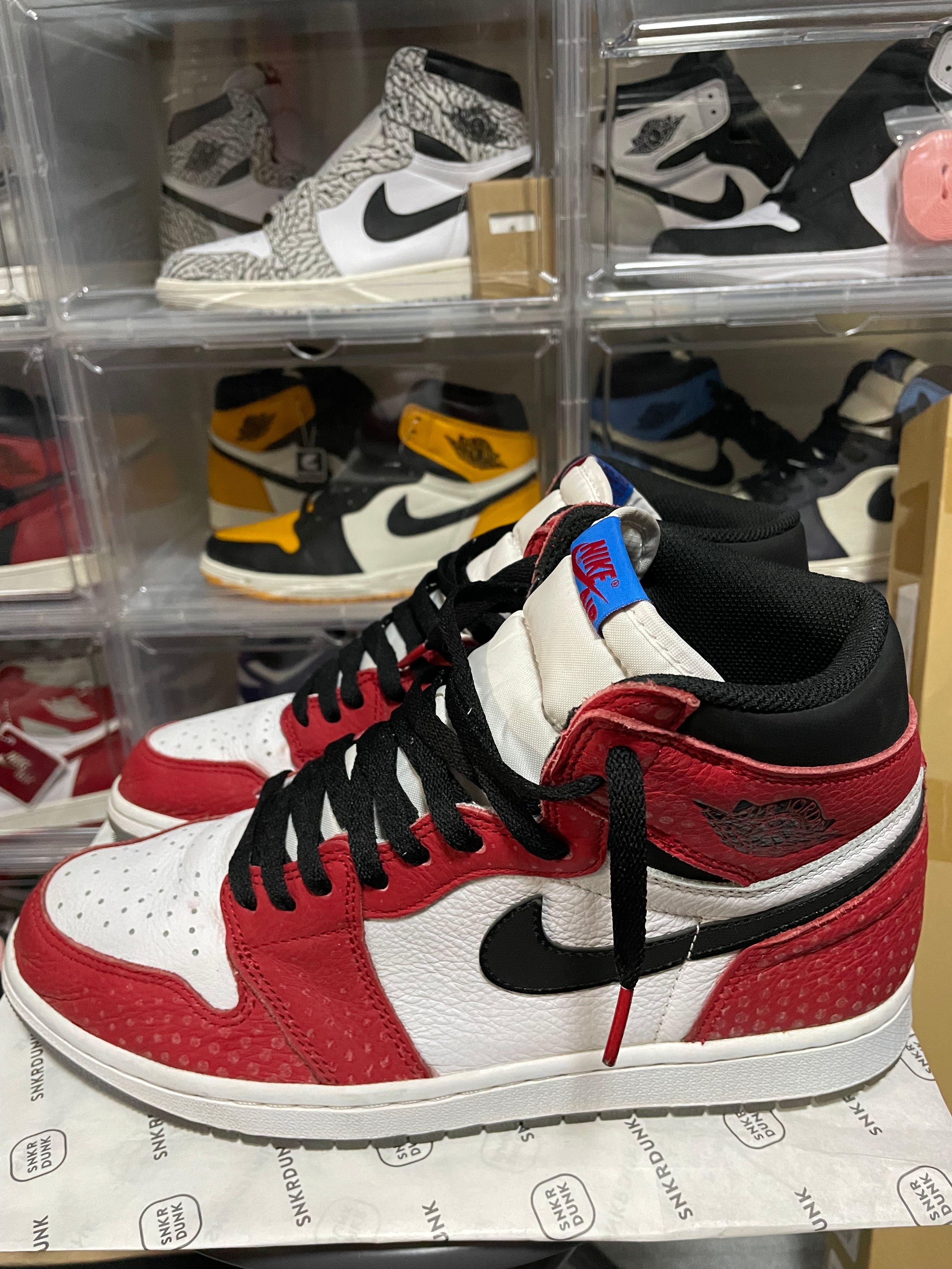 Spiderman × Nike Air Jordan 1 Origin Story "Gym Red/White/Photo Blue/Black"