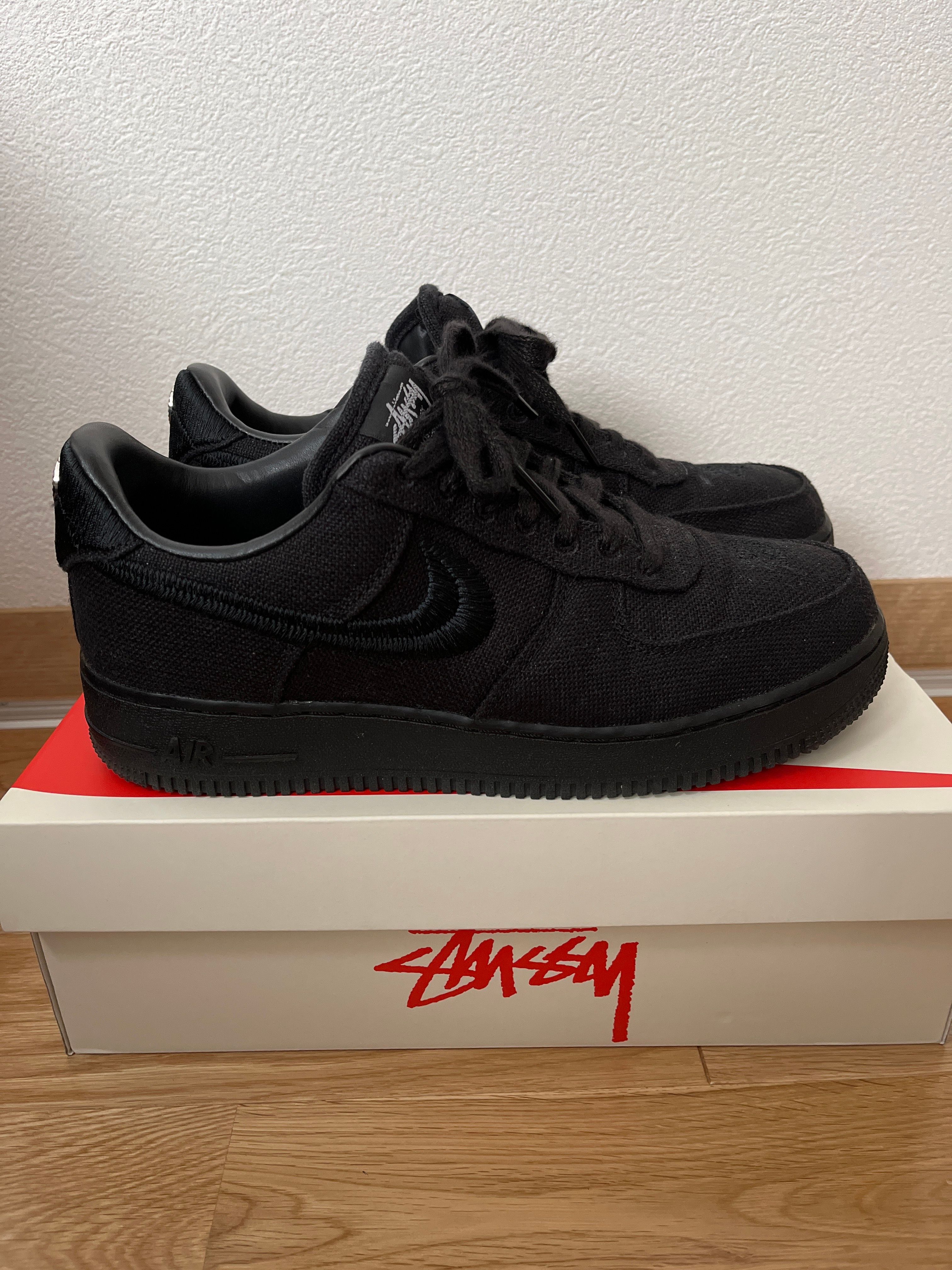 Stussy × Nike Air Force 1 Low "Triple Black"