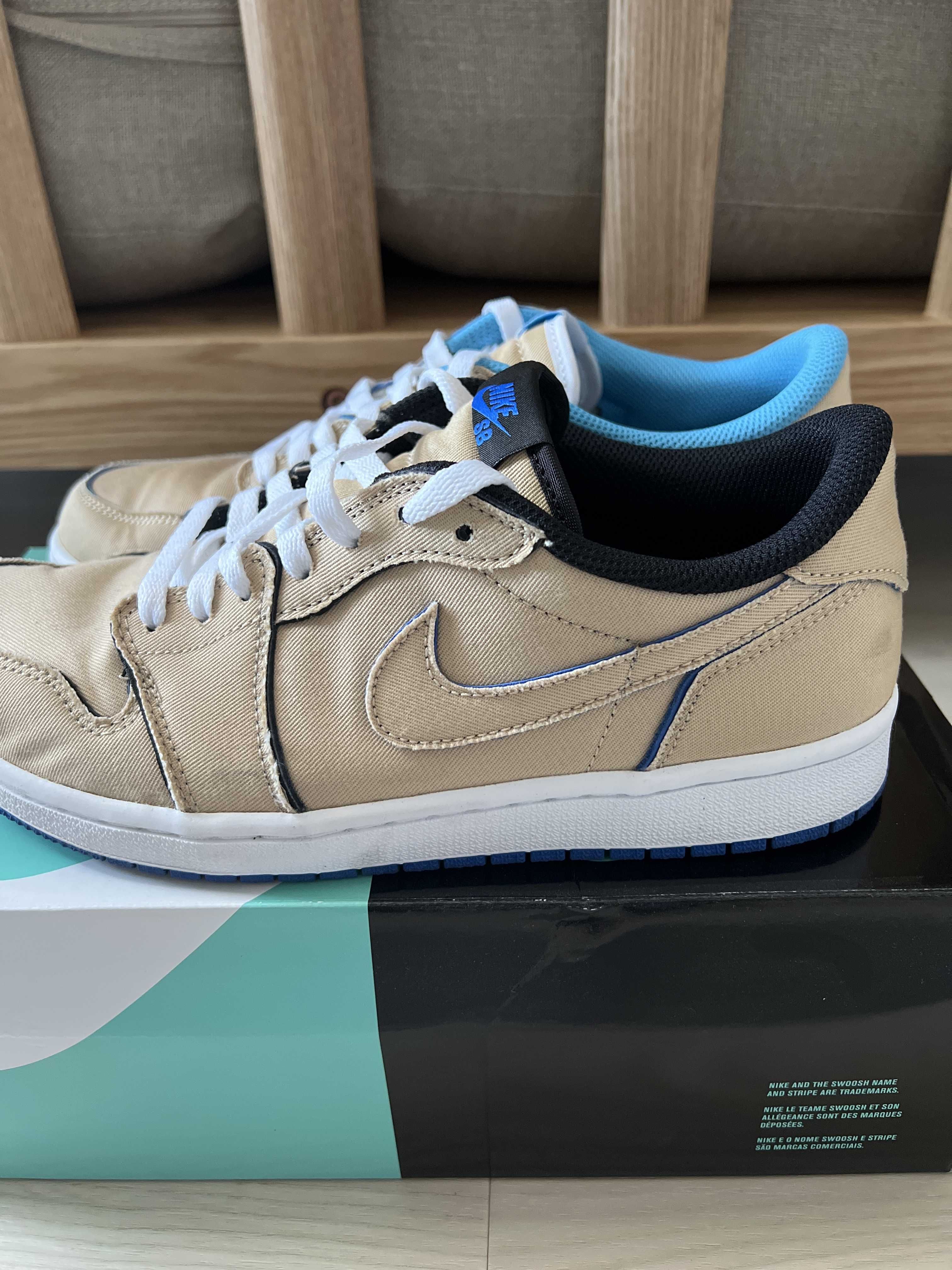 Nike SB Air Jordan 1 Low "Desert Ore/Royal Blue"