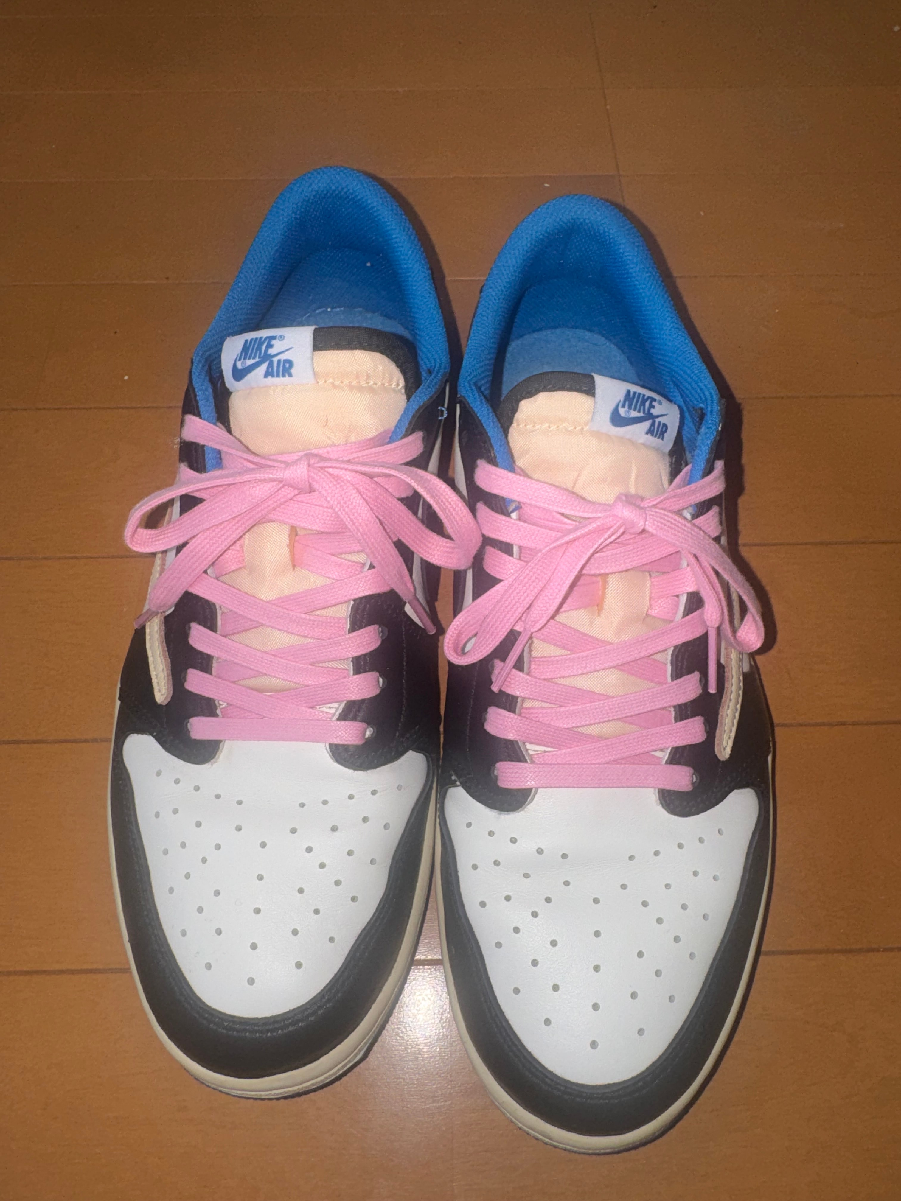 Travis Scott × fragment design × Nike Air Jordan 1 Low OG SP "Military Blue"