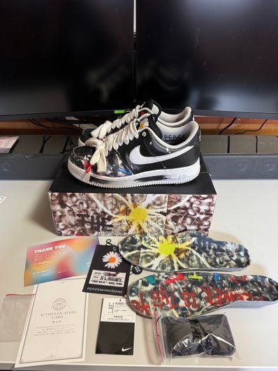 PEACEMINUSONE × Nike Air Force 1 Low Para Noise "Black" / G-DRAGON