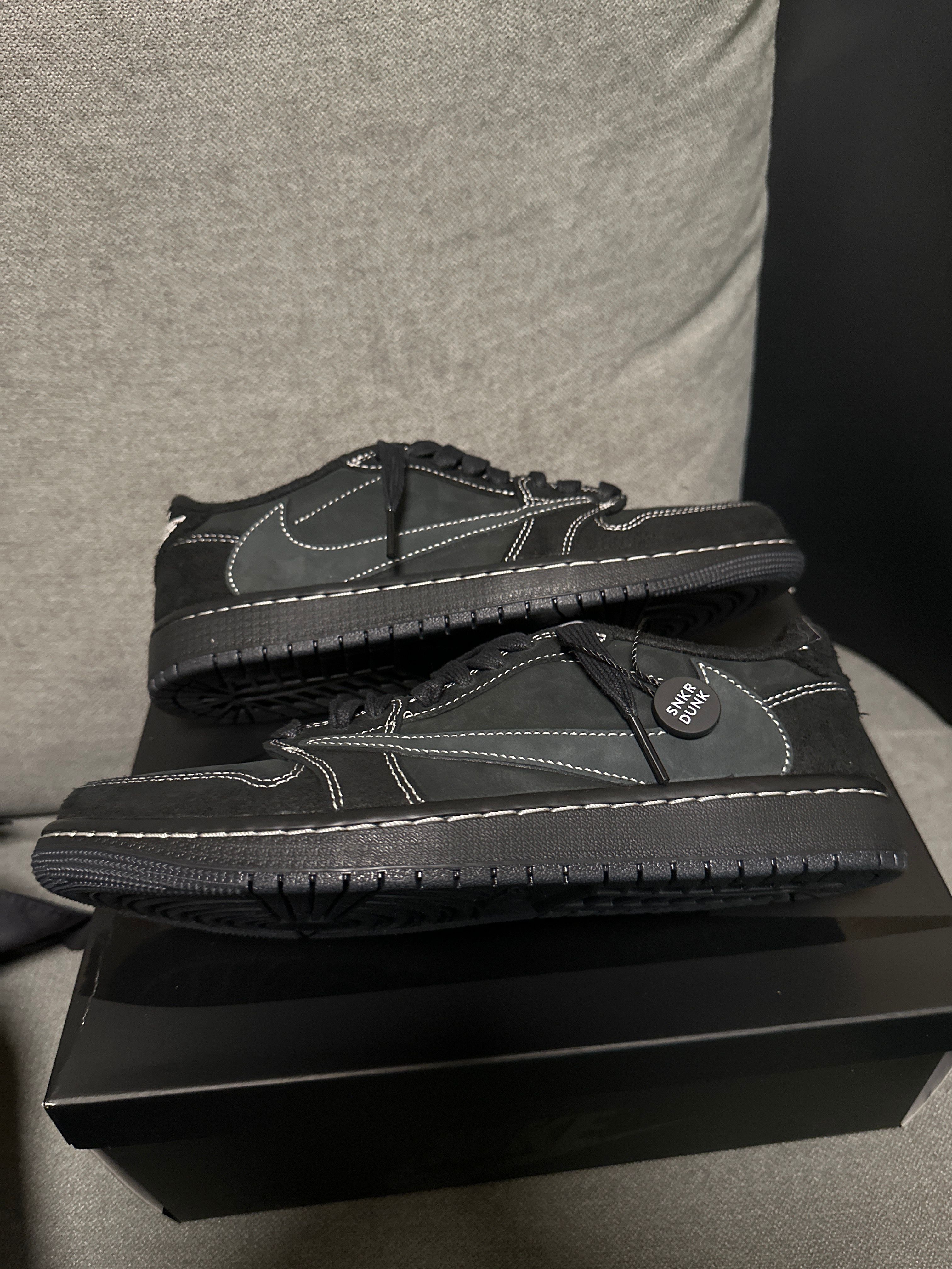 Travis Scott × Nike Air Jordan 1 Low OG SP "Black Phantom"