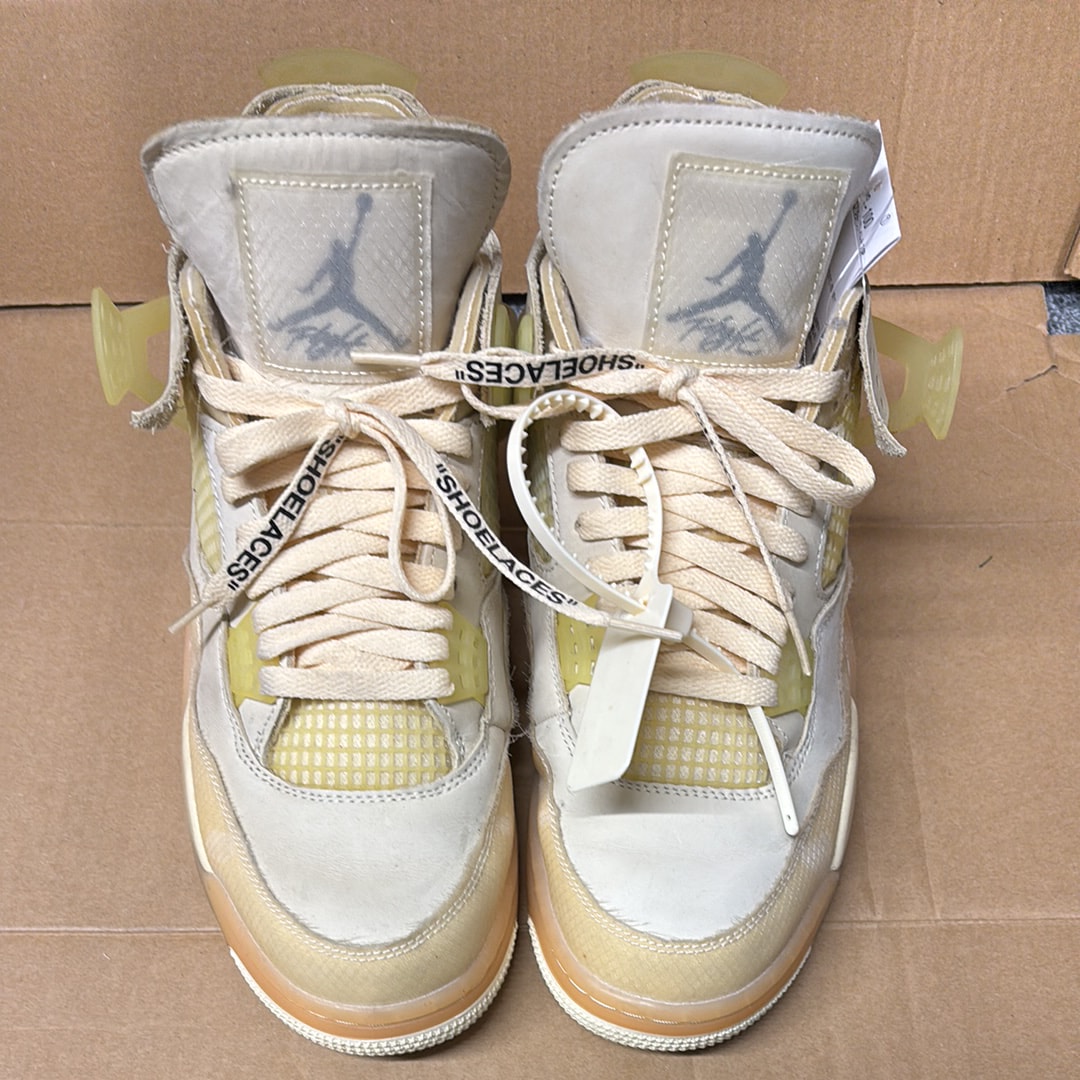 Off-White × Nike Women's Air Jordan 4 SP "Sail"