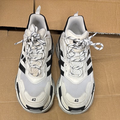 adidas × BALENCIAGA Triple S "White"