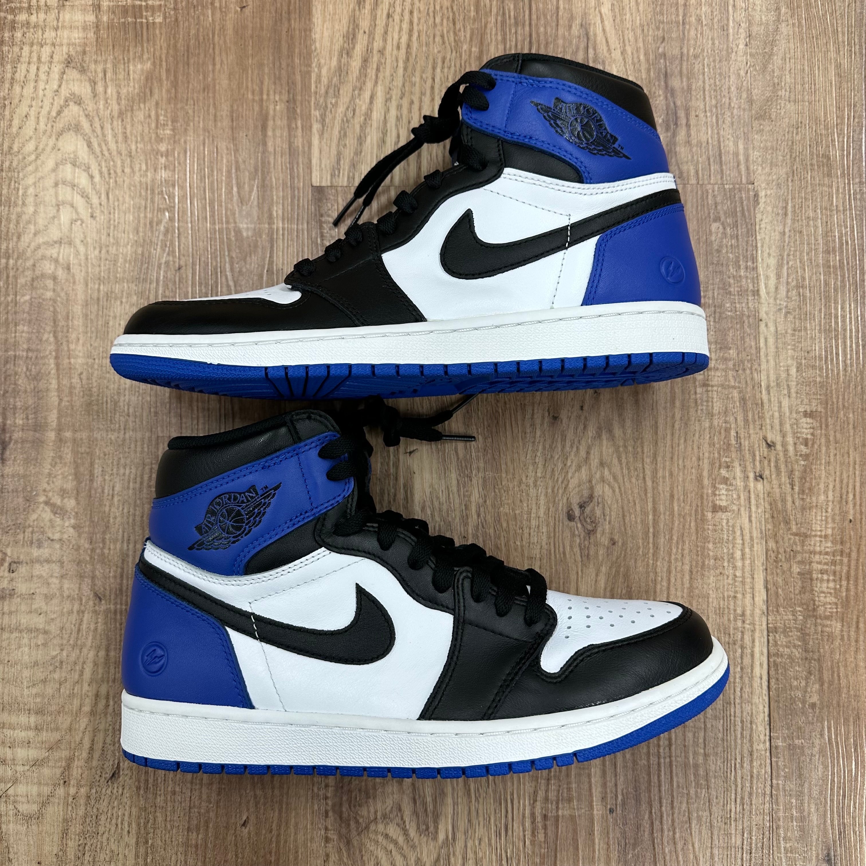 fragment design × Nike Air Jordan 1 Retro High OG "Black/Sport Royal/White"