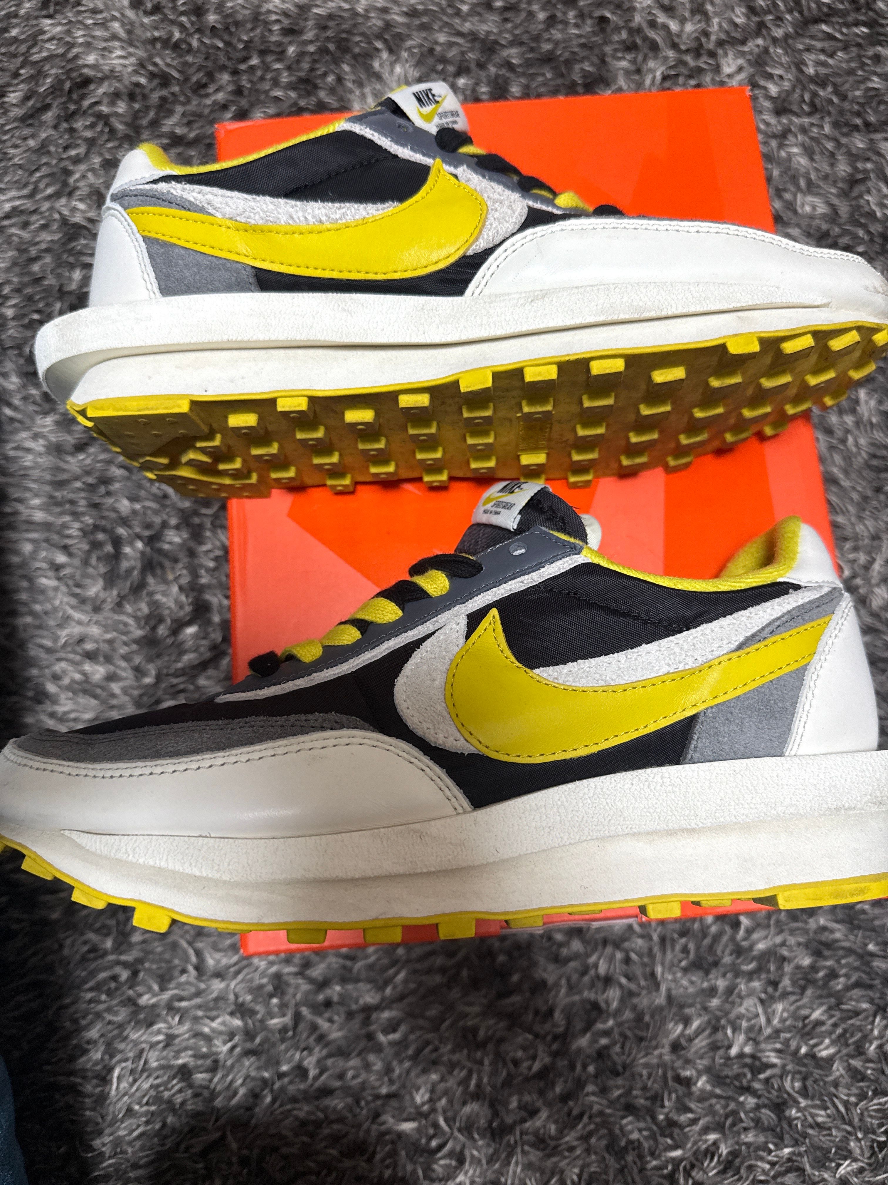 UNDERCOVER × sacai × Nike LD Waffle "Black/Sail-Dark Grey-Bright Citron"