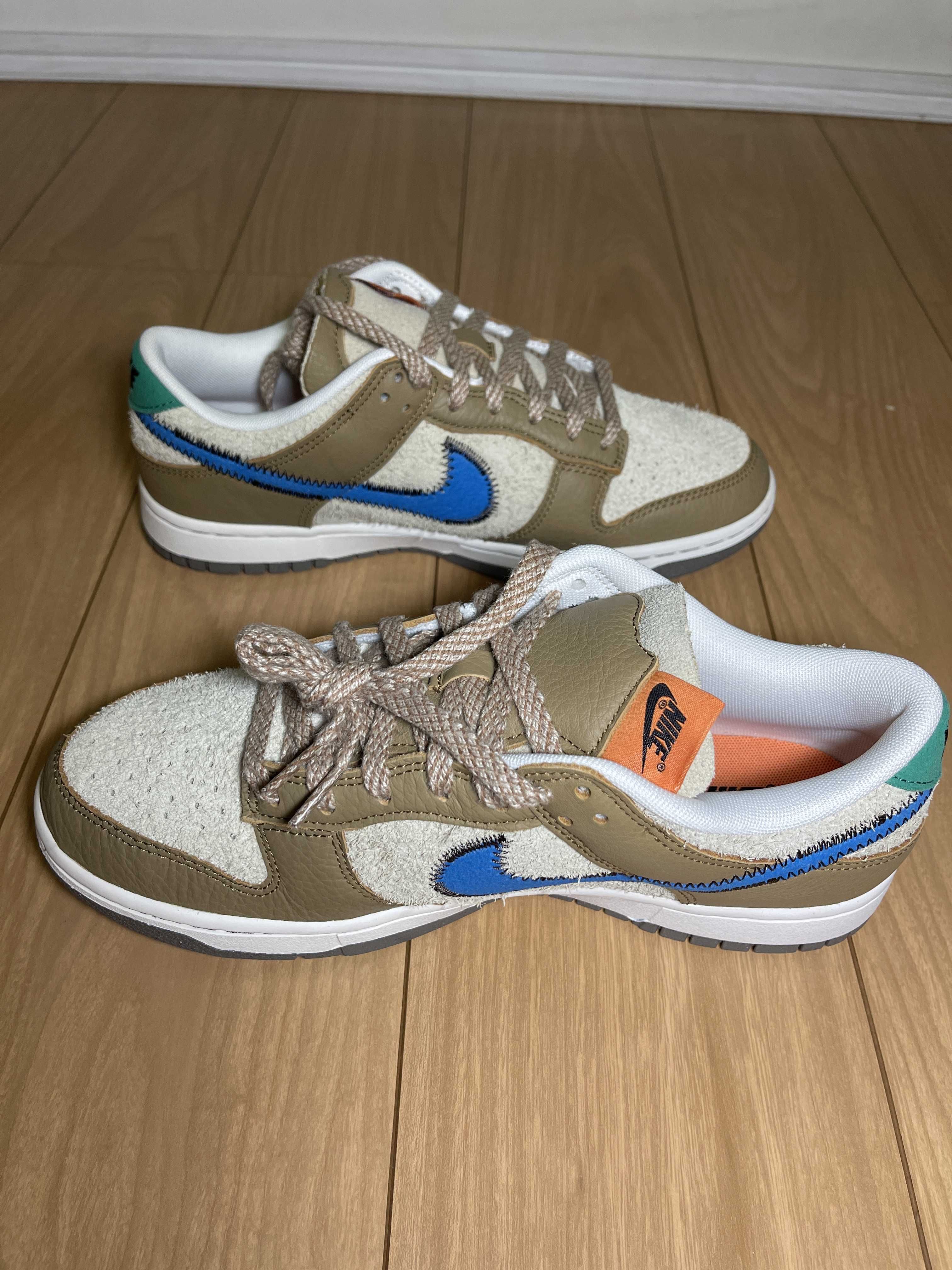 size? × Nike Dunk Low "Dark Driftwood/Photo BlueRattan"