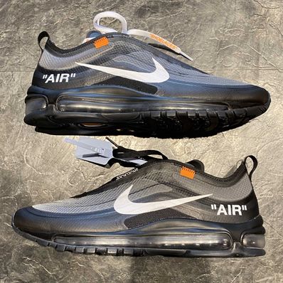Nike air max 97 off white black online