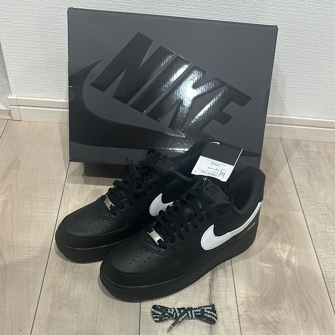 Supreme × Nike Air Force 1 Low "Black/White"