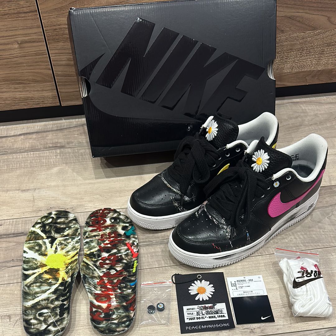 PEACEMINUSONE × Nike Air Force 1 Low '07 Para-Noise 3.0 "Black and Multi-Color" / G-DRAGON