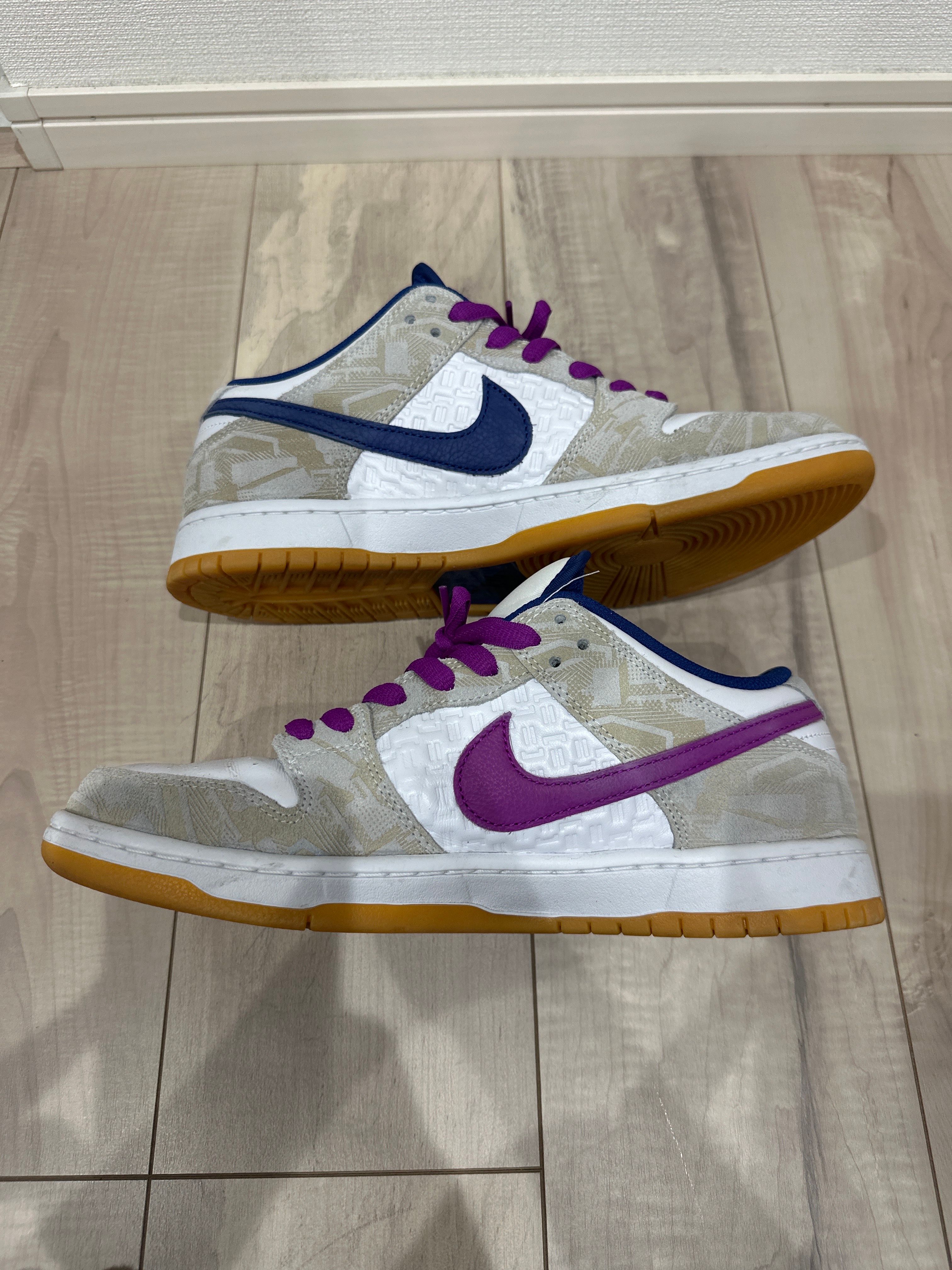 Rayssa Leal × Nike SB Dunk Low PRM "Pure Platinum and Vivid Purple"
