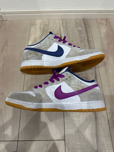 Rayssa Leal × Nike SB Dunk Low PRM "Pure Platinum and Vivid Purple"