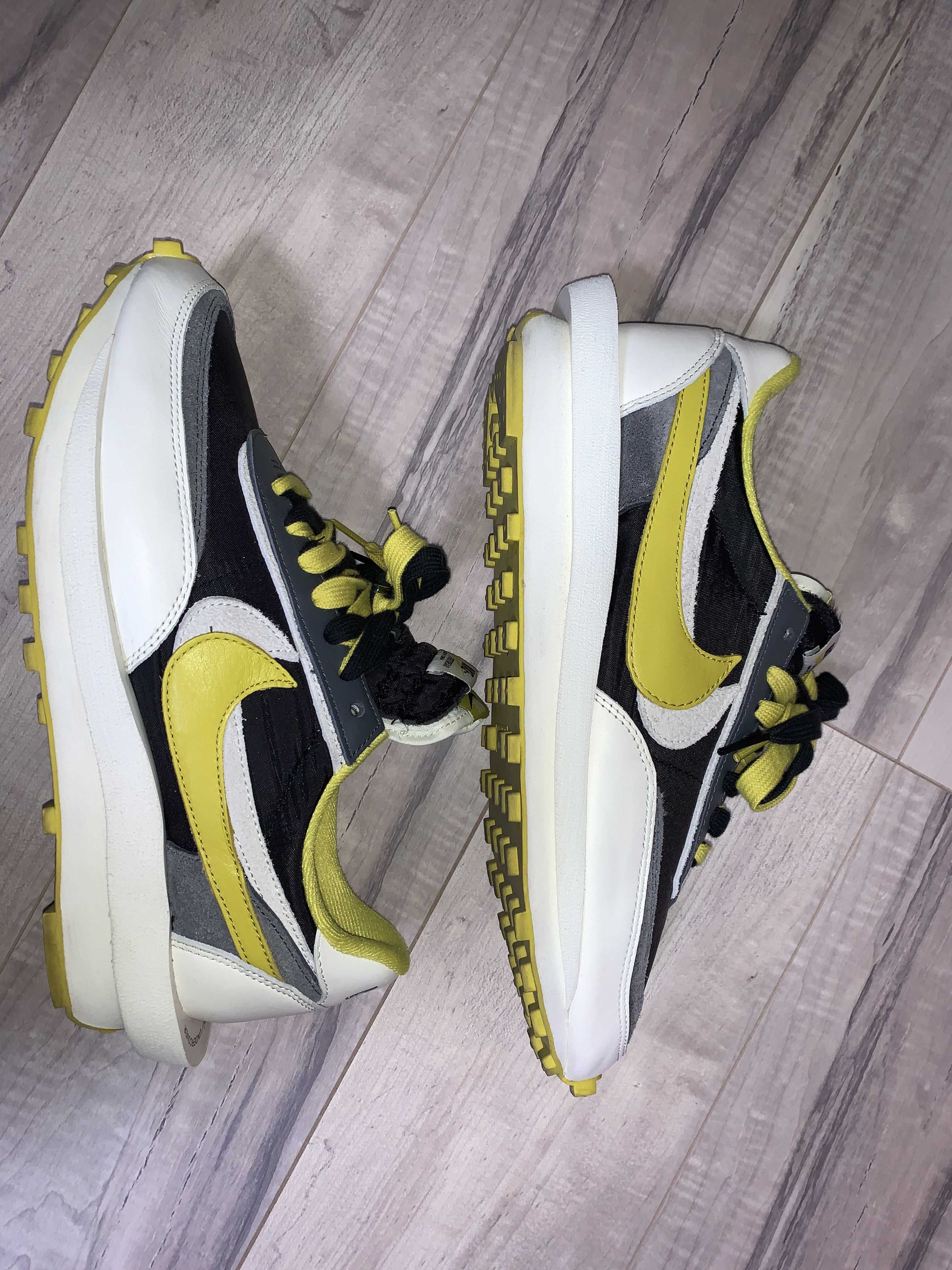 UNDERCOVER × sacai × Nike LD Waffle "Black/Sail-Dark Grey-Bright Citron"