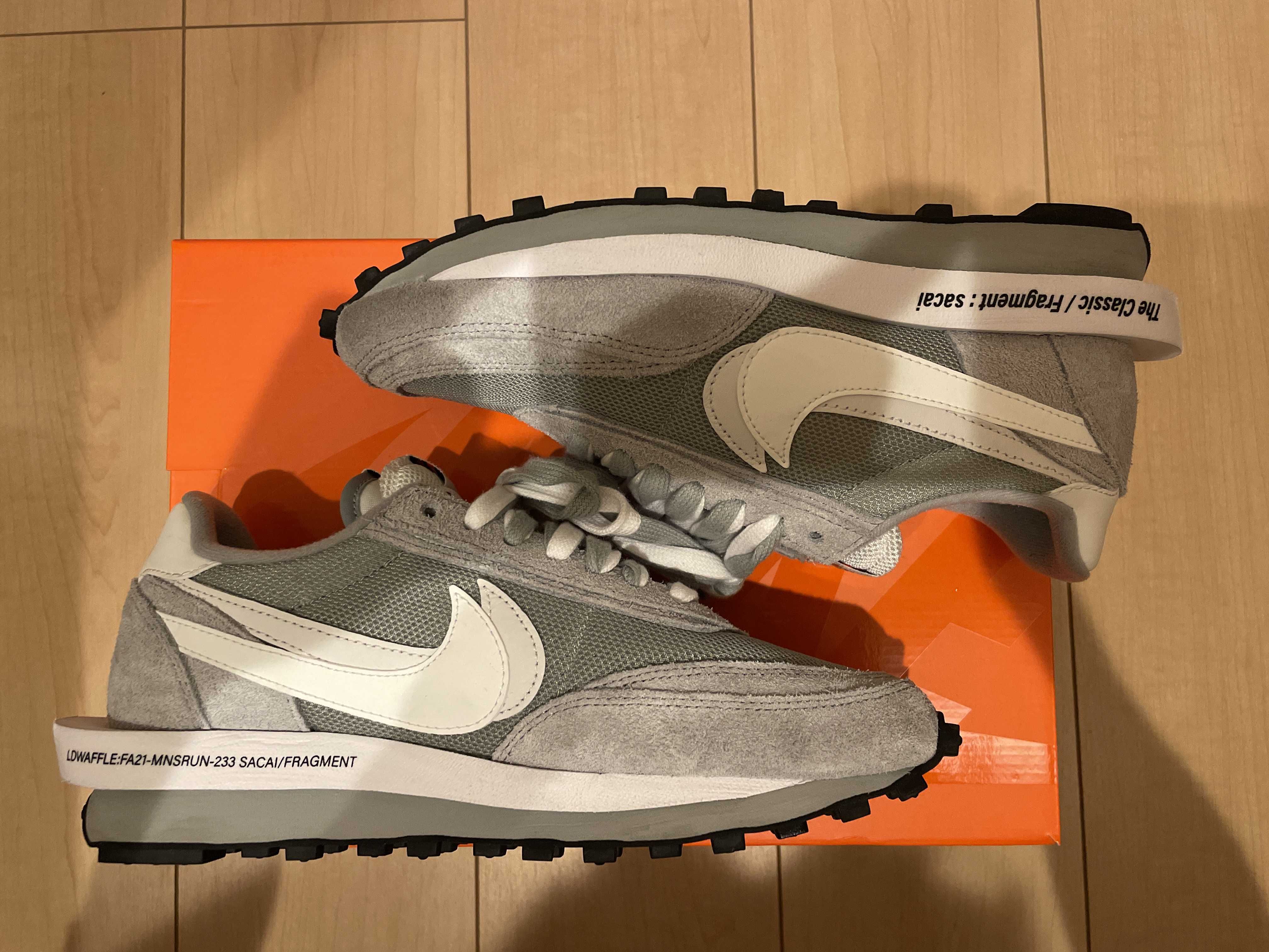 Fragment × sacai × Nike LD Waffle "Light Smoke Grey"