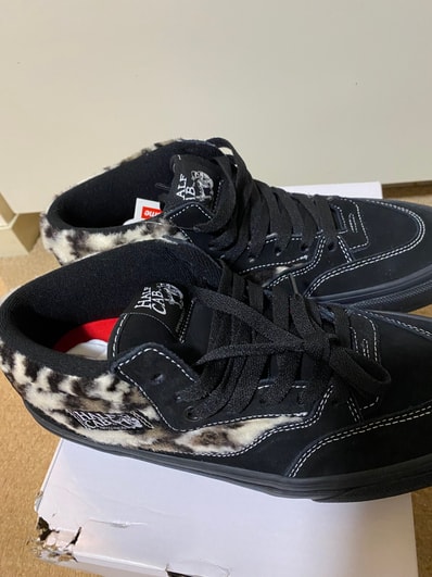 Supreme × Vans Leopard Half Cab "Black"