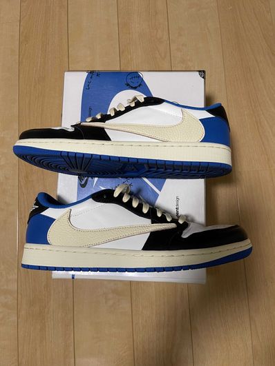 Travis Scott × fragment design × Nike Air Jordan 1 Low OG SP "Military Blue"